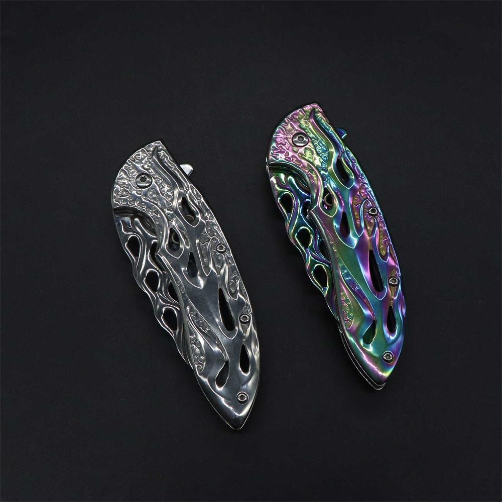 Fantastic Flame Shape Folding Knife - Tophatter Daily Deals