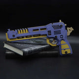 Battle Wolf 3D Gun Puzzle Wooden Rubber Band Gun Model Kit - Tophatter Daily Deals