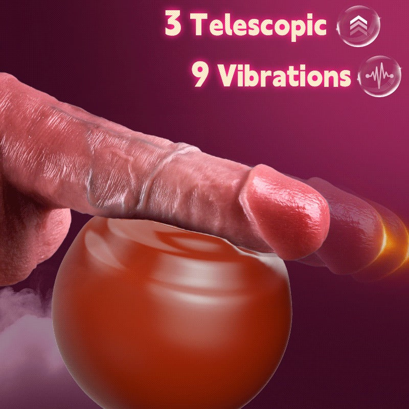Khalifa - 3 Thrusting 9 Vibrations P & G-Spot Dildo 8.66 in Dildos - Tophatter Daily Deals