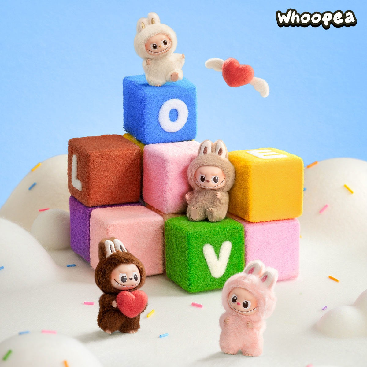 THE MONSTERS Pin for Love Series-Vinyl Plush Pendant Blind Box (A-M) - Tophatter Daily Deals