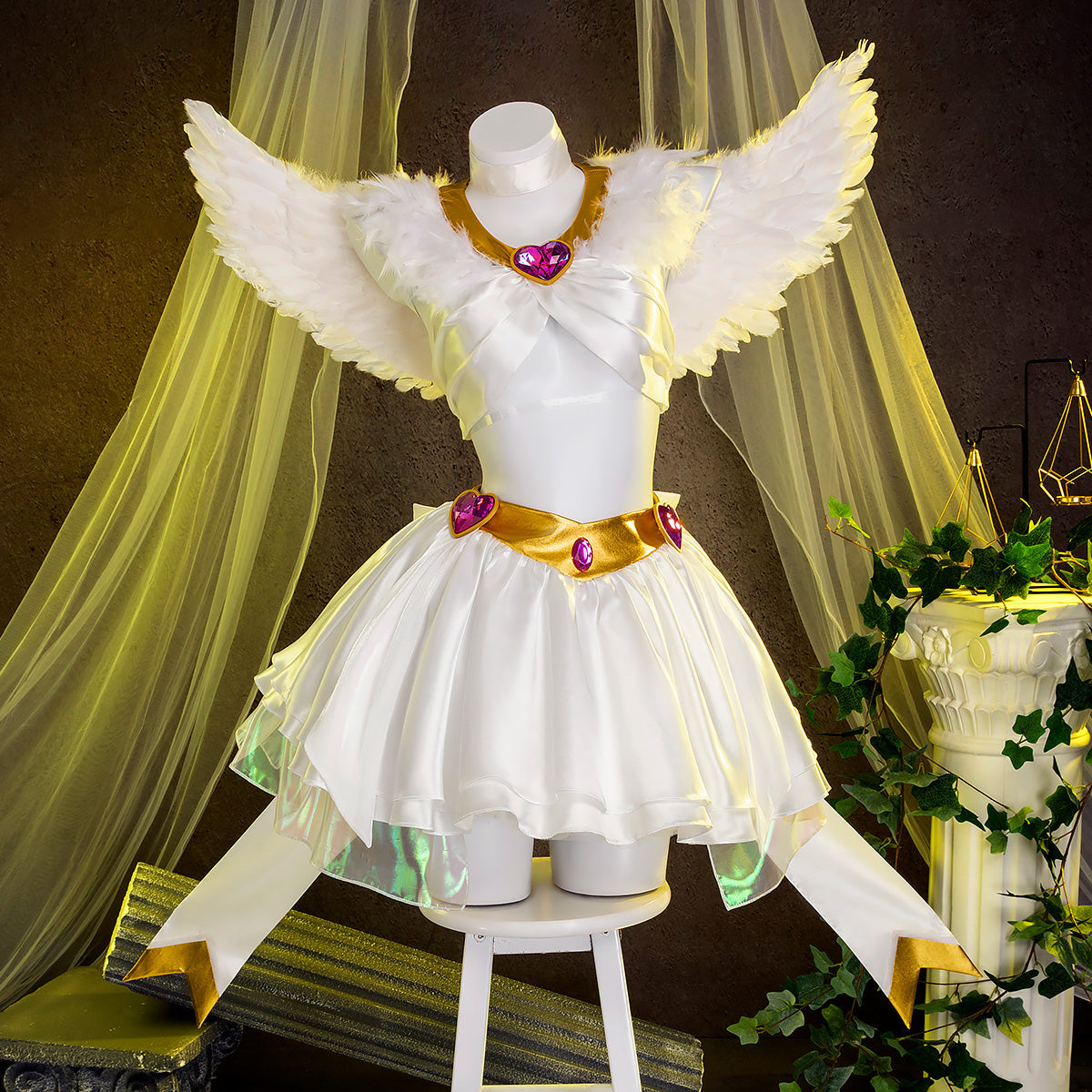 【Pre-Order】New Panty And Stocking with Garterbelt Angel Panty Cosplay Costume Costume - Tophatter Daily Deals