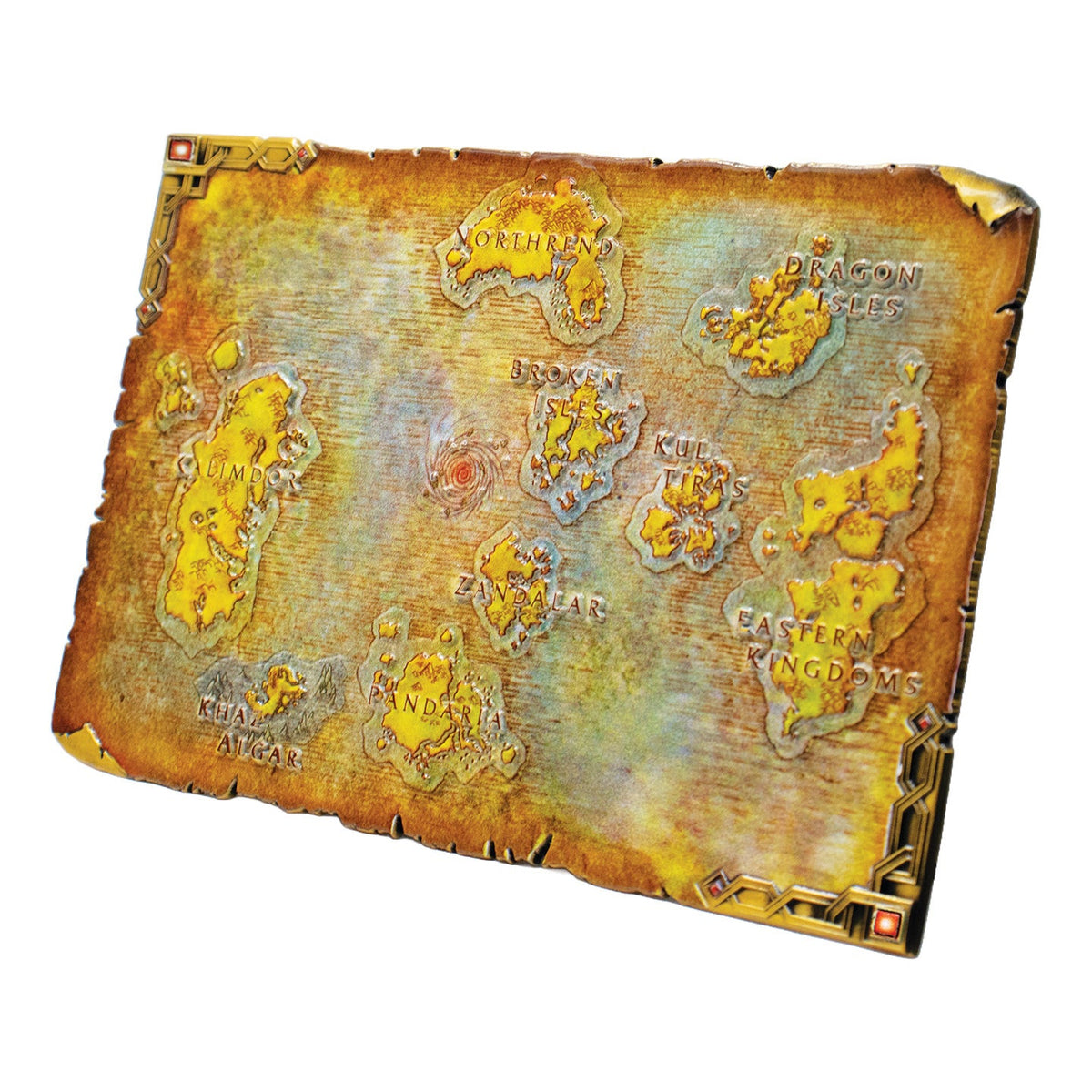 World of Warcraft - Limited Edition Metal Map of Azeroth Collectible - Tophatter Daily Deals