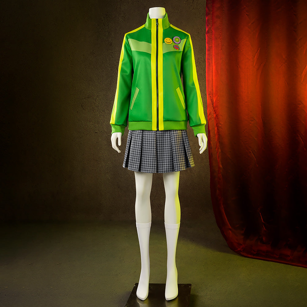 Persona 4 Golden Satonaka Chie Green Cosplay Costume Costume - Tophatter Daily Deals