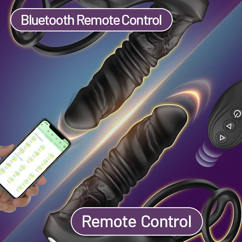 AcmeJoy - Bluetooth Thrusting Prostate Massager Anal Toys - Tophatter Daily Deals