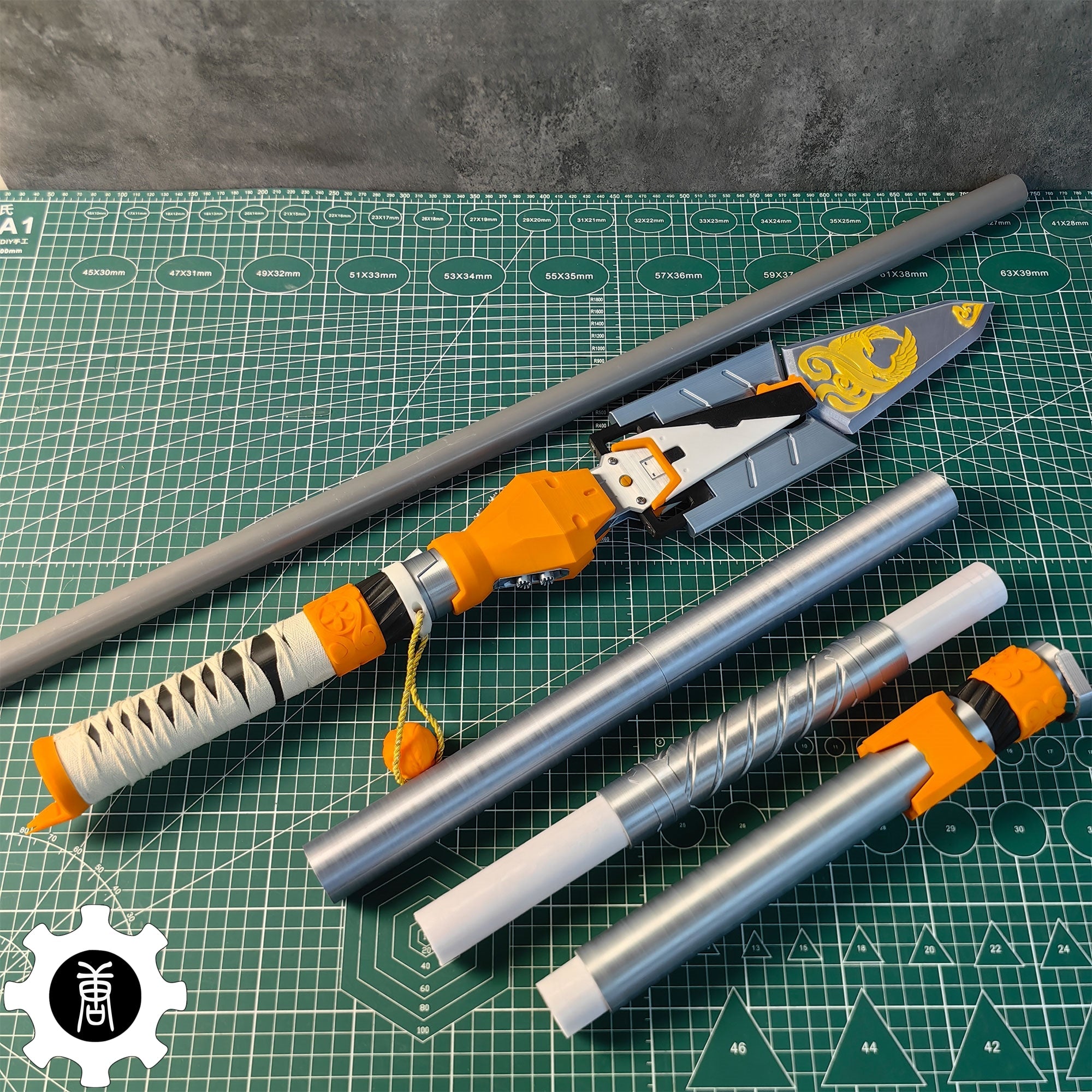 3D Printed Life-Size Valkyrie Heirloom Suzaku Spear Cosplay Prop - Tophatter Daily Deals