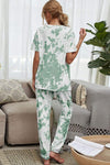 Tie-Dye Tee and Drawstring Waist Joggers Lounge Set Loungewear Sets - Tophatter Daily Deals