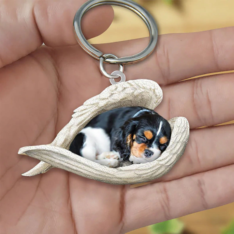 Acrylic Creative Cute Dog Animal Keychain 7 - Tophatter Daily Deals