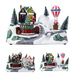 Light-up Christmas Village Scene | Illuminated LED Ornament with Movement Ornament - Tophatter Daily Deals