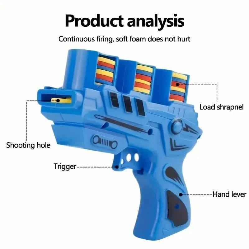 Soft Bullet Flying Saucer Toy Gun Set Toys & Games - Tophatter Daily Deals