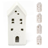 16cm White Ceramic LED Christmas House Ornament | Christmas Village Light Up House | LED Christmas House Night Light Christmas Decoration - Design Varies One Supplied Ornament - Tophatter Daily Deals