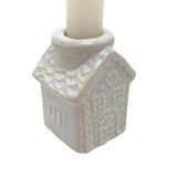 Gingerbread House Christmas Ceramic Candle Holder, Gisela Graham 7cm Candle Holder - Tophatter Daily Deals
