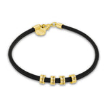Beaded Stainless Steel Heart Couple Bracelet 3gold bead bracelets 7 - Tophatter Daily Deals