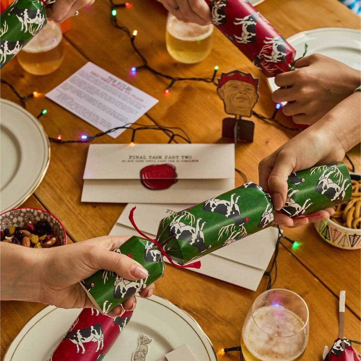 Taskmaster 2025 Christmas Crackers Pack of 6 with Original Tasks and Trophy Christmas Cracker - Tophatter Daily Deals