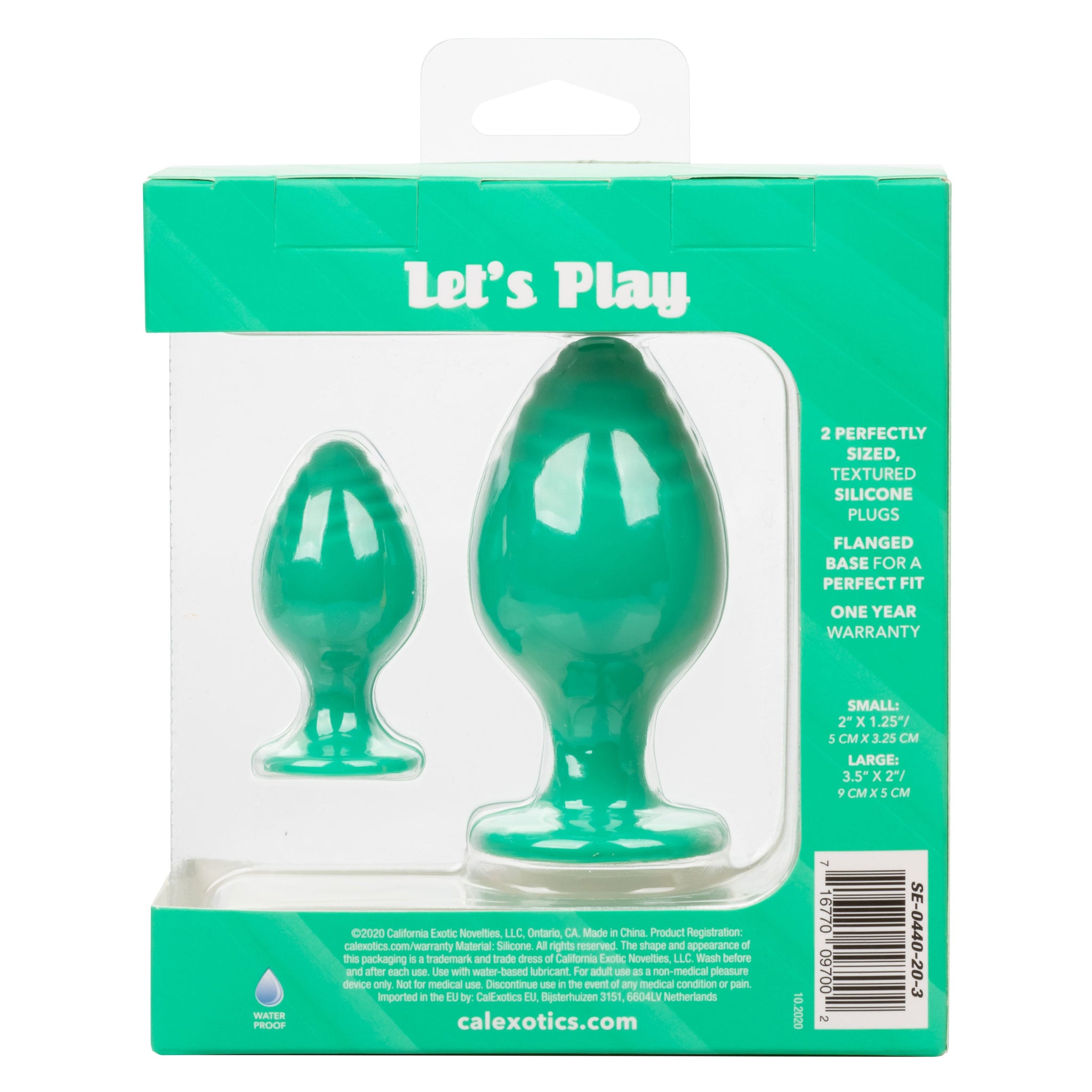 Cheeky Butt Plug Duo (Green) – Playful Butt Plug Set > Anal Range > Butt Plug Kits - Tophatter Daily Deals