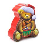 Charming Christmas Storage Tin With Festive Designs for Sweets Treats Surprises - Teddy Bear Tin - Tophatter Daily Deals