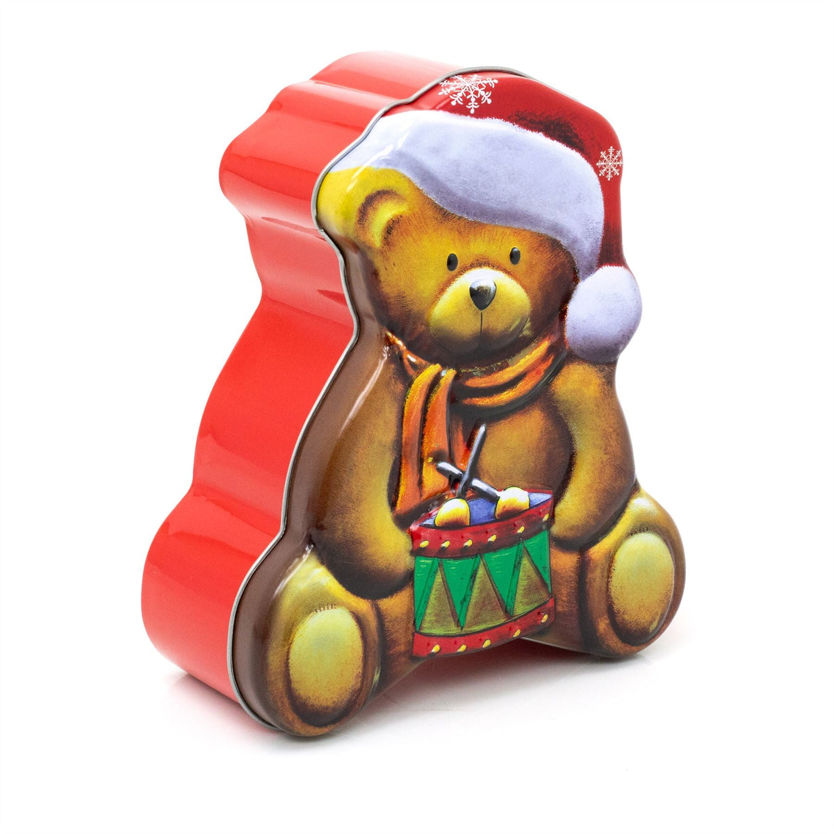 Charming Christmas Storage Tin With Festive Designs for Sweets Treats Surprises - Teddy Bear Tin - Tophatter Daily Deals