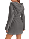 Tie Waist Hooded Robe Sleep Dresses Apparel & Accessories Fast Shipping Free Shipping HOT DEALS HOME PAGE Lingerie Sleepwear Loungewear New Deals sexy lingerie Ship From Overseas Ship from USA Sleep Sleep Dresses sleepwear Sleepwear & Loungewear USA USA STOCK women lingerie Women's Fashion Y#M#L - Tophatter Daily Deals And Savings