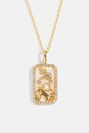 Rhinestone Constellation Pendant Copper Necklace Capricorn One Size Necklaces - Tophatter Daily Deals