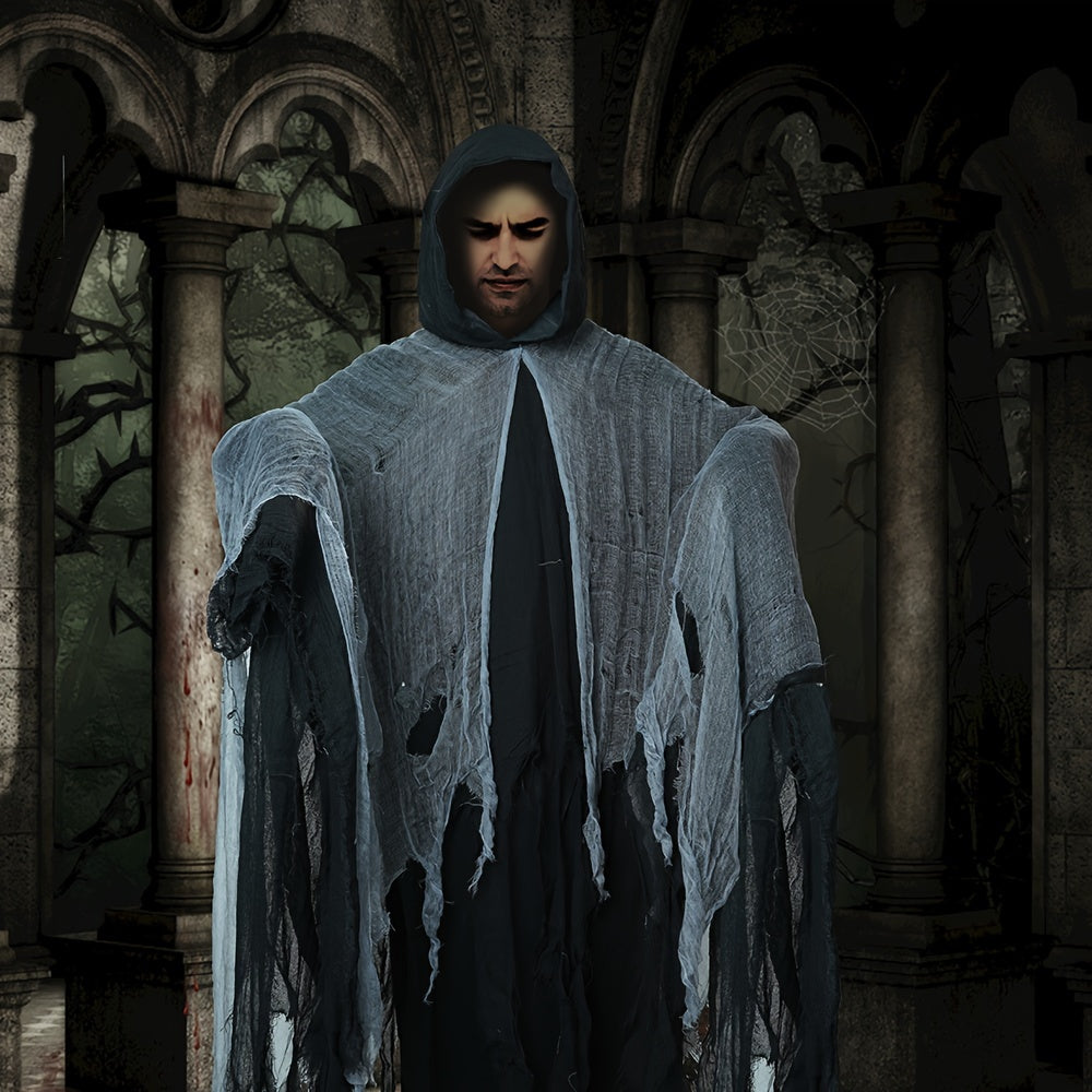 Skeleton Halloween Cloak with Hood Halloween - Tophatter Daily Deals