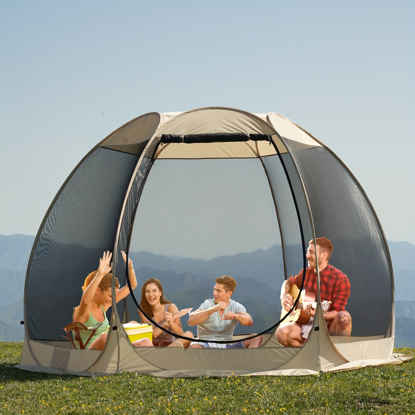 6-8 Person All-Season Portable Sheer Camping Tent Camping & Hiking > Tents & Camp Furniture - Tophatter Daily Deals