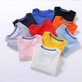 Boys Korean Round Neck Solid Color Loose Long Sleeve Pullover 7 - Tophatter Daily Deals