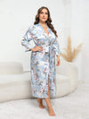 Plus Size Tie Waist Robe Sleep Dresses - Tophatter Daily Deals