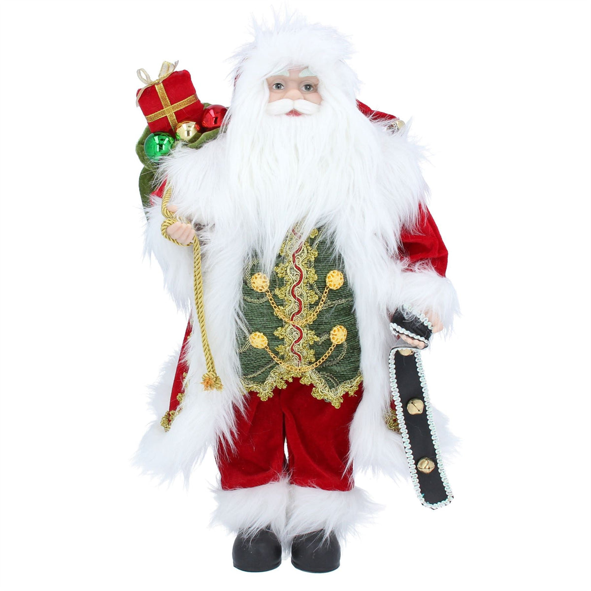 Standing Santa Claus | Traditional Santa Claus Figure Christmas Ornament - 50cm Ornament - Tophatter Daily Deals