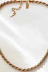 Twisted Stainless Steel Necklace Necklaces - Tophatter Daily Deals