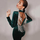 Bandage Dress Sexy Leaky Back Tight Party Dress 0 - Tophatter Daily Deals