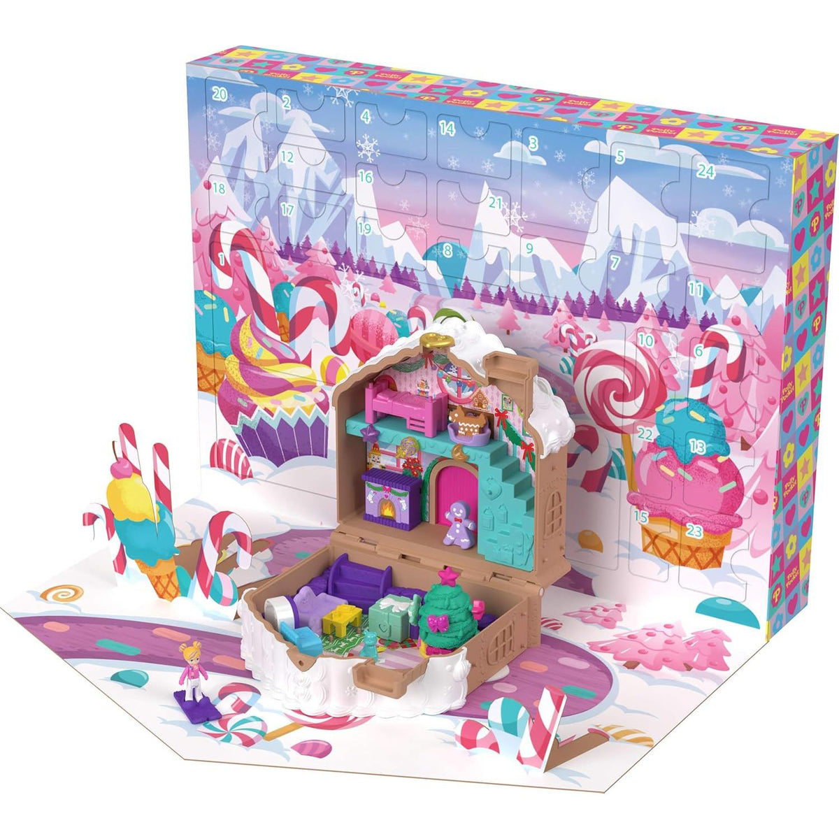 Polly Pocket Christmas Advent Calendar | Micro Polly Pocket Doll Advent Calendar Advent Calendar - Tophatter Daily Deals