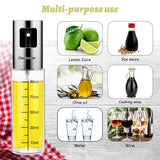2PCS Stainless Oil Sprayer Cooking Mister Spray Fine Bottle Kitchen Tool UK 5 - Tophatter Daily Deals