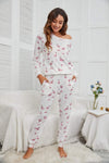 Flamingo Long Sleeve Top and Pants Lounge Set Loungewear Sets - Tophatter Daily Deals