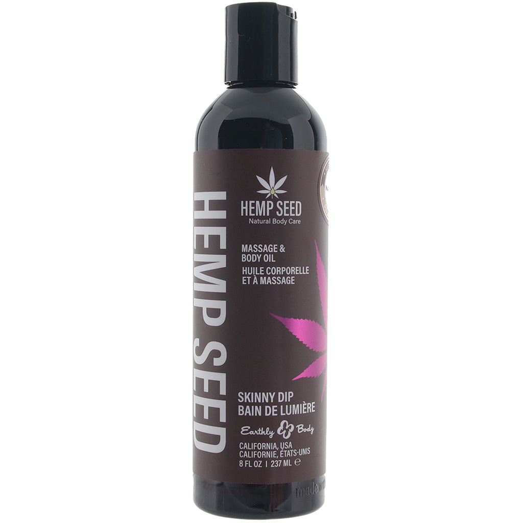Hemp Seed Massage Oil 8oz/236ml in Skinny Dip Sensual Love > Massage - Tophatter Daily Deals