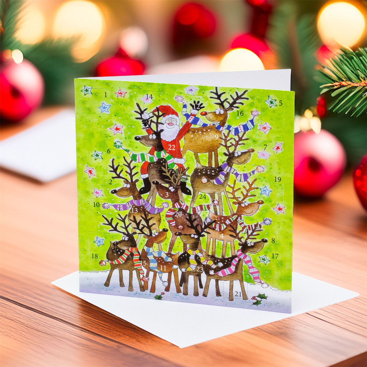 Reindeer Stack Advent Calendar Greetings Card | Christmas Advent Calendar Advent Calendar - Tophatter Daily Deals