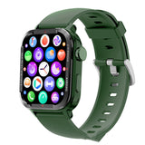 Bluetooth Sports Smartwatch Blood Pressure Blood Oxygen Monitoring Army Green Watch Only 0 - Tophatter Daily Deals