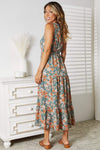 Double Take Floral V-Neck Tiered Sleeveless Dress Casual Dresses - Tophatter Daily Deals