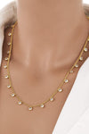 Zircon Decor Copper Necklace Necklaces - Tophatter Daily Deals