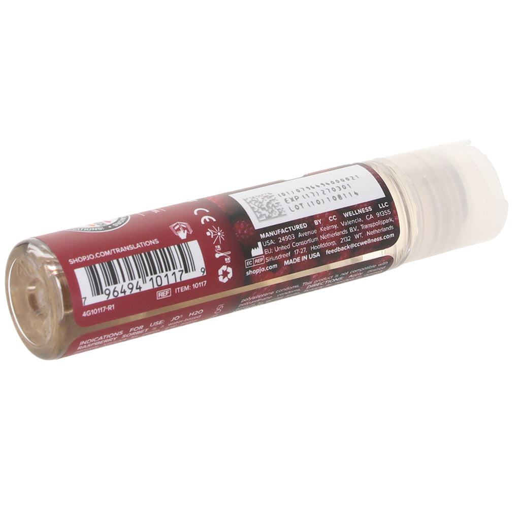 H2O Flavored Lube 1oz/30ml in Raspberry Sorbet - Tophatter's Adult Products Lubes and Lotions > Flavored Sex Lubes - Tophatter Daily Deals