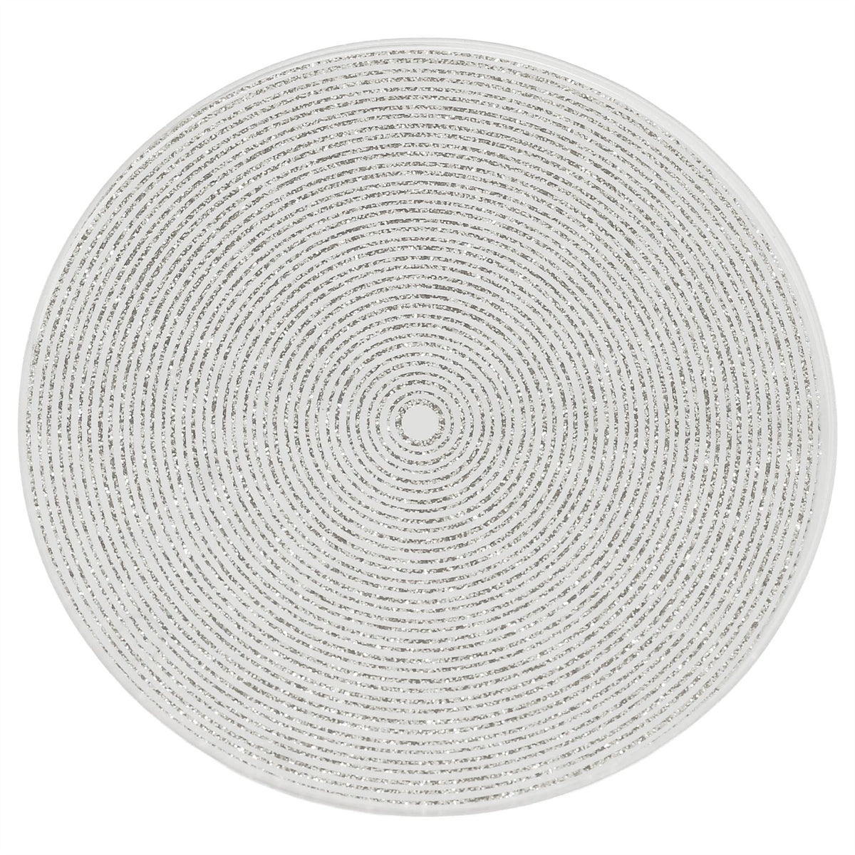 Silver Glitter Candle Coaster, 10cm Glass Candle Plate for Pillar Candles Candle Plate - Tophatter Daily Deals