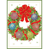 Imperial Wreath Advent Calendar Card with Envelope | Christmas Advent Calendar Advent Calendar - Tophatter Daily Deals