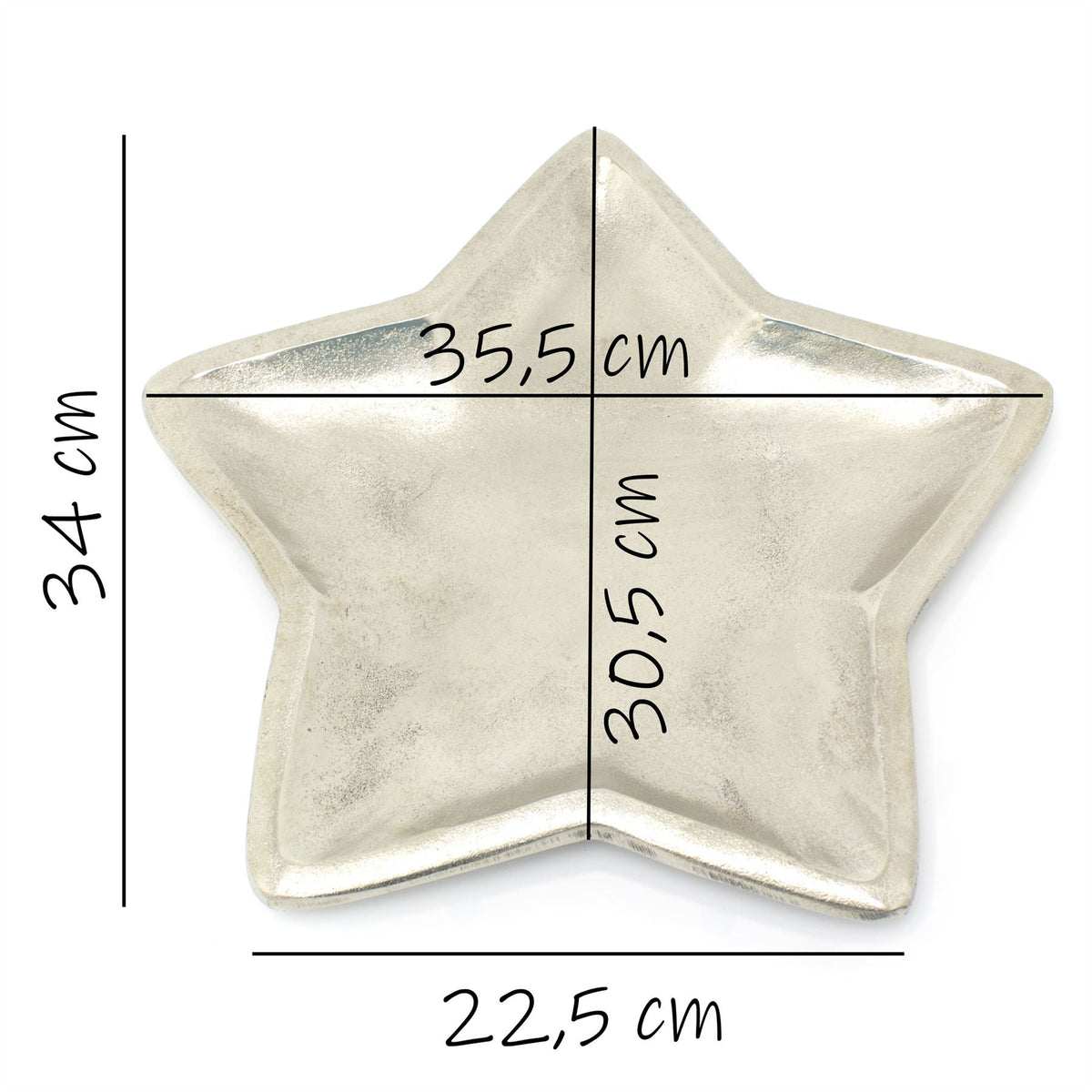 Stunning Silver Metal Candle Tray Tealight Holder Display Plate 35cm Tray - Tophatter Daily Deals