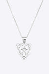 Heart Pendant 925 Sterling Silver Necklace Silver One Size Necklaces - Tophatter Daily Deals