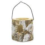 Natural Wood Christmas Tealight Candle Holder | Festive Rustic Wooden Tea Light Candle Pot | Xmas Lantern Tealight Votive Holder - Design Varies One Supplied Candle Holder - Tophatter Daily Deals