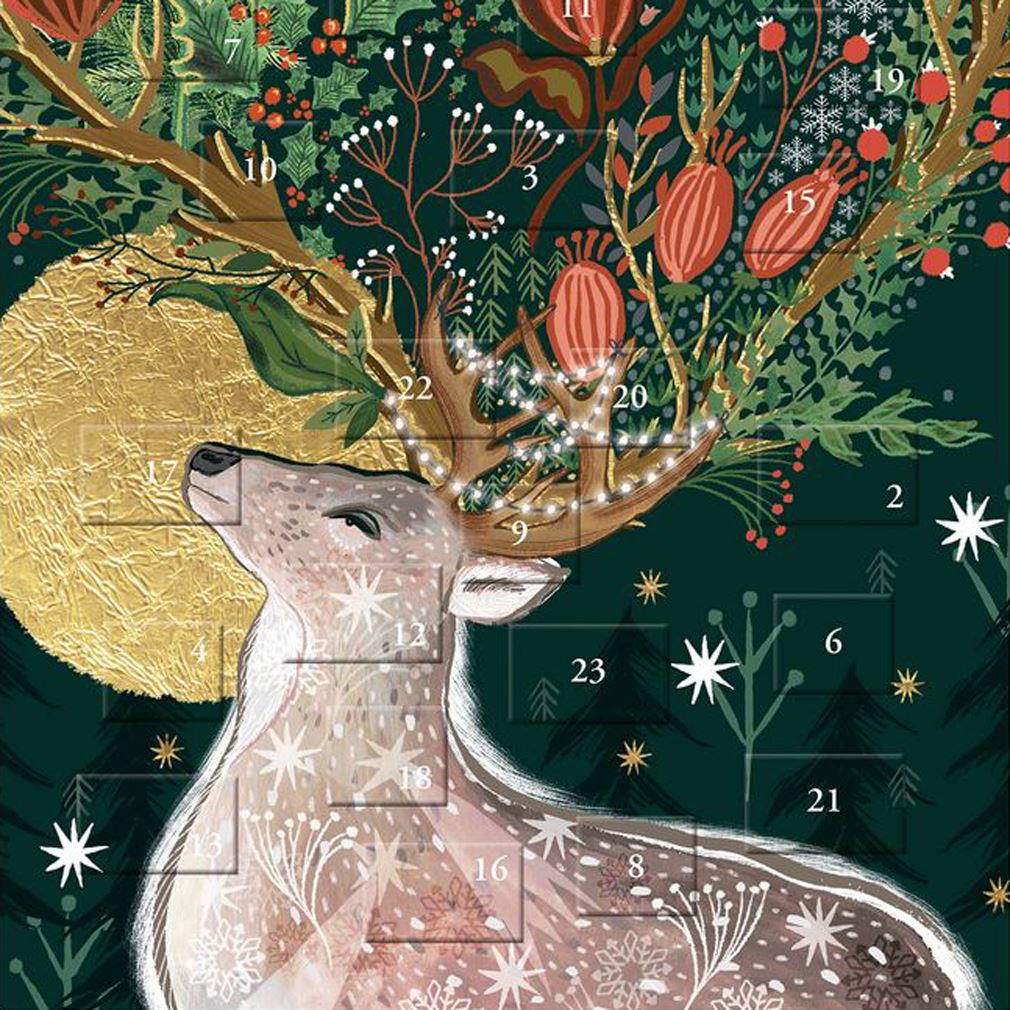 King of the Forest Christmas Advent Calendar | Traditional Advent Calendar Advent Calendar - Tophatter Daily Deals