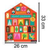 Childrens Nativity Advent Calendar | 3D Christmas Scene with Nativity Figures Advent Calendar - Tophatter Daily Deals