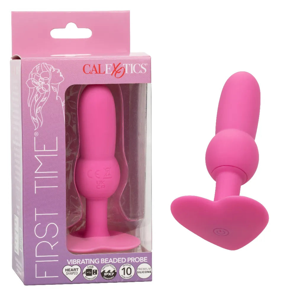 First Time Vibrating Beaded Probe – 3.7" Beginner Vibrator > Anal Range > Anal Probes - Tophatter Daily Deals
