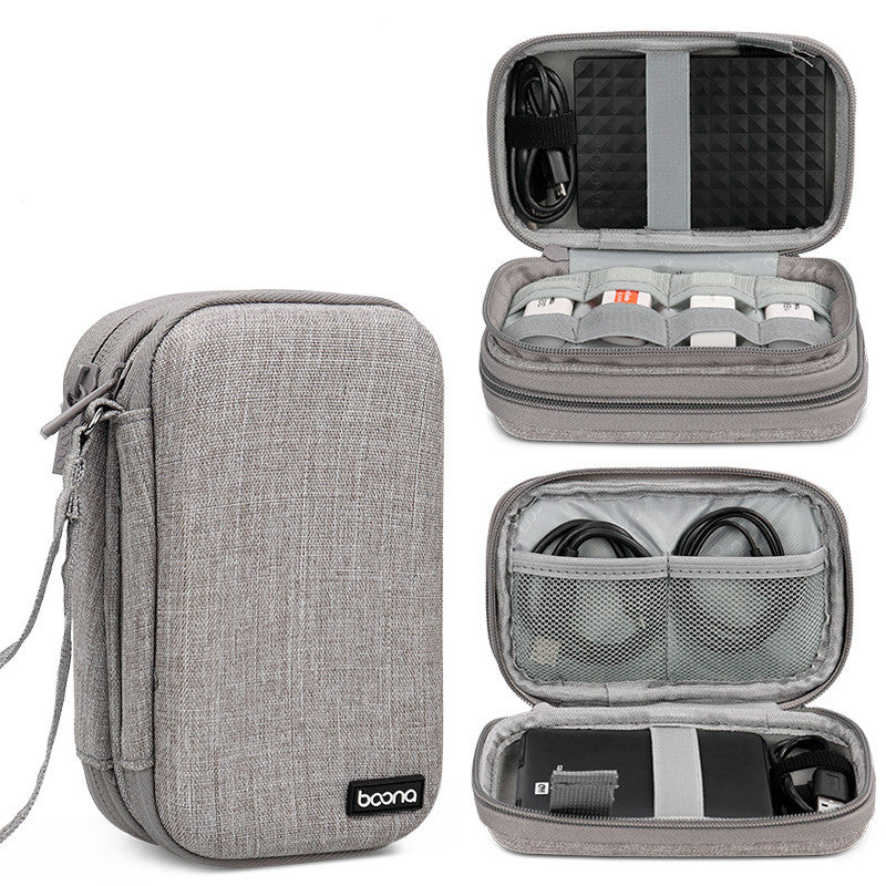 2.5-inch Mobile Hard Disk Protective Cover For Portable Storage Grey Hard shell double layer 0 - Tophatter Daily Deals
