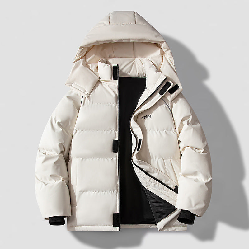 Waterproof Cozy Jacket - Hooded Puffer, Polyester, Commute 3D Changing Face Moving Picture Frame - Tophatter Daily Deals