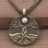 Ancient Moon World Tree Pendant European And American Fashion Jewelry 1Ancient bronze 0 - Tophatter Daily Deals