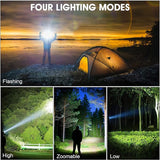 120,000LM Super Bright LED Rechargeable Headlamp, Zoomable Head lamp - Tophatter Daily Deals